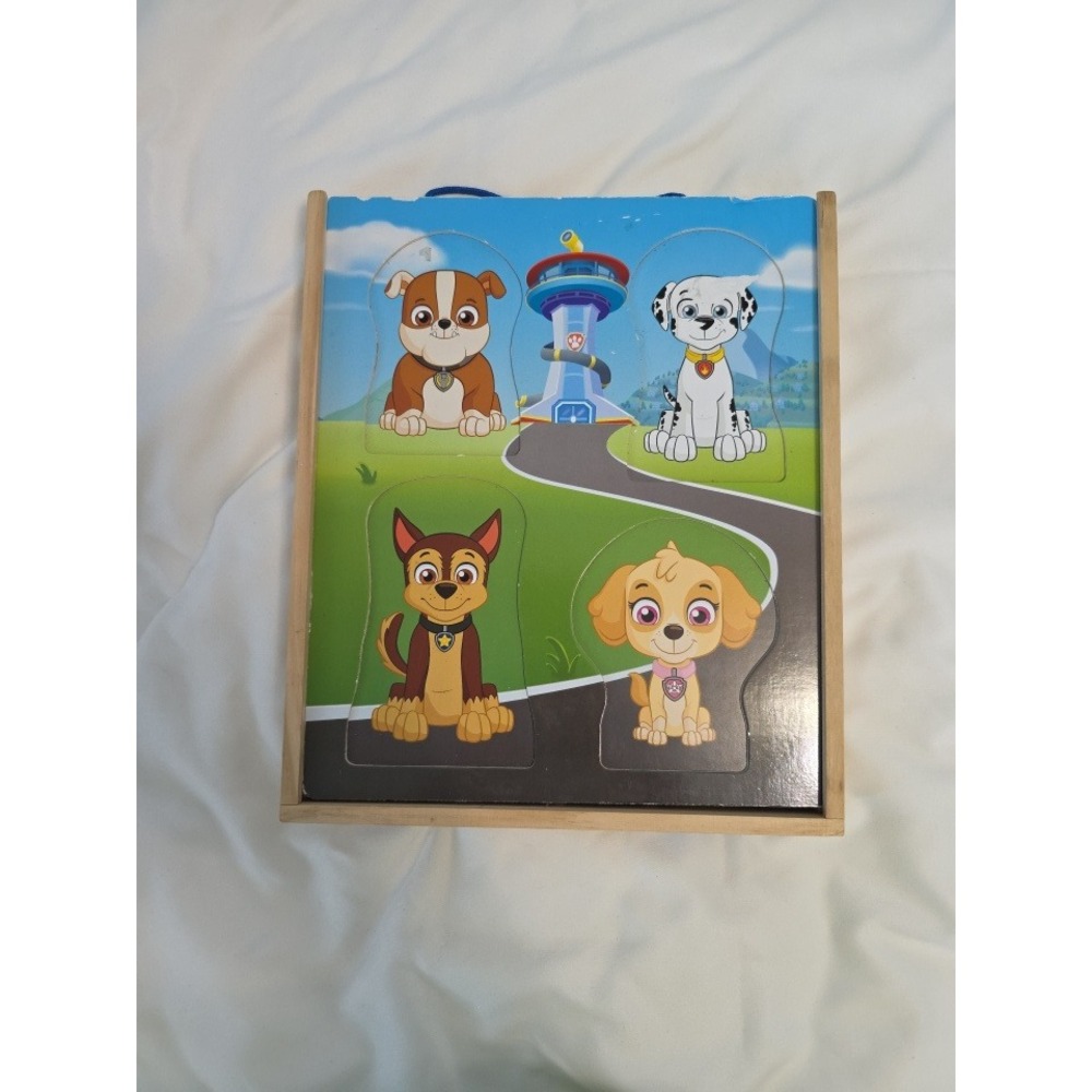 Melissa & Doug Paw Patrol Magnetic Pretend Play Wooden Set Chase Marshall Skye